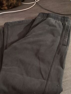 Men's Black Casual Jogger Pants - Elastic Waist